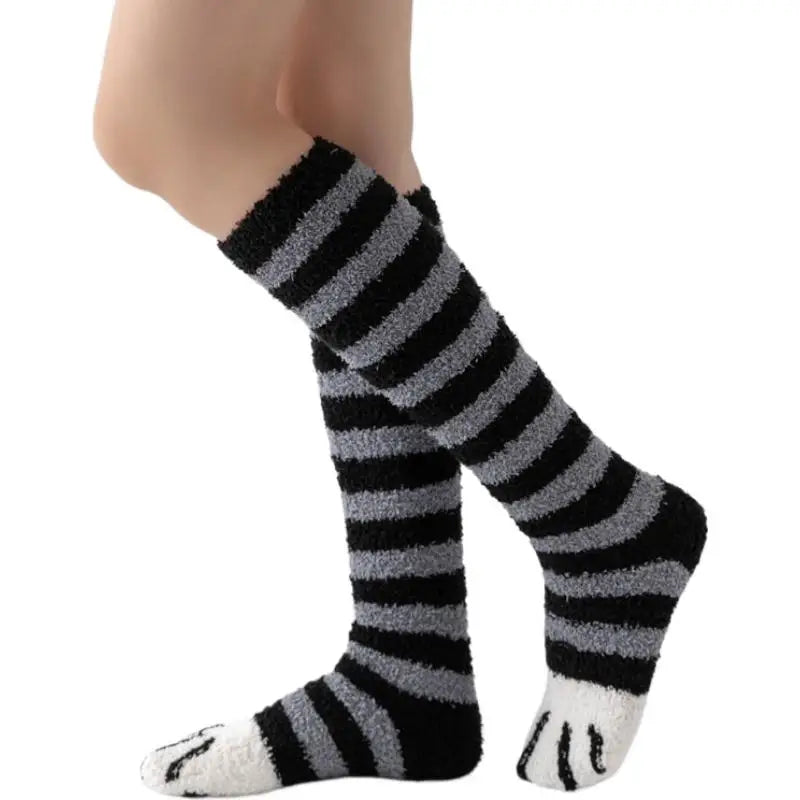 Womens Fuzzy Socks Winter Warm Soft Cozy Fluffy Microfiber House Sleeping Slipper Socks Women's Stockings Oasis Select B One Size