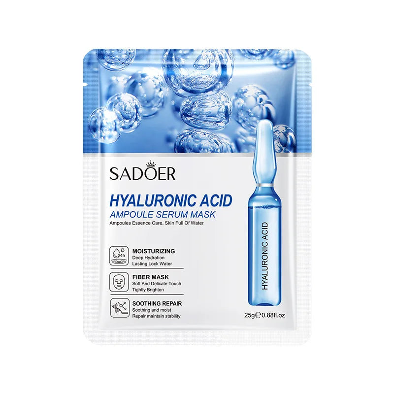 SADOER Hyaluronic Acid Face Masks 10-Pack – Firming & Hydrating Hydrating Face Mask Oasis Select