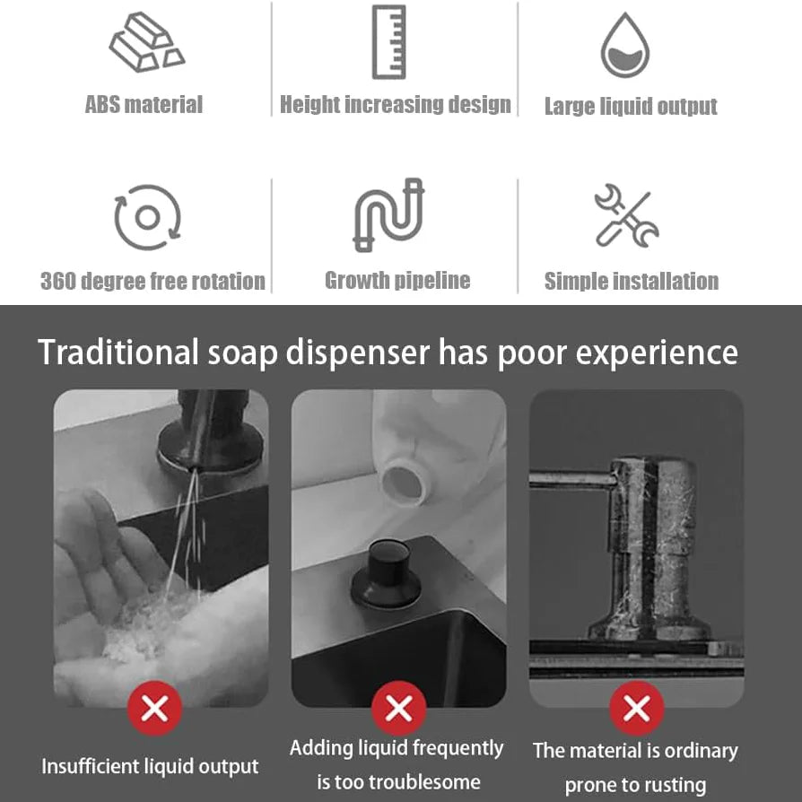 Kitchen Sink Soap Dispenser Detergent Soap Extender Detergent Presser for Detergent and Hand Soap Kitchen Accessories Oasis Select