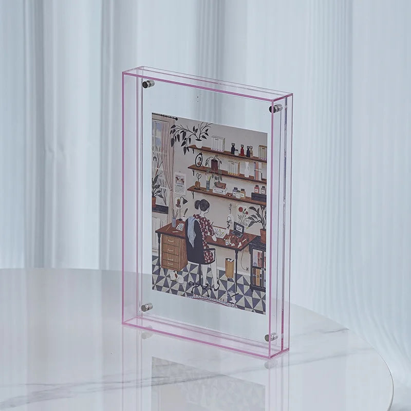 Acrylic Photo Frame – Table & Wall Display | Modern Decor