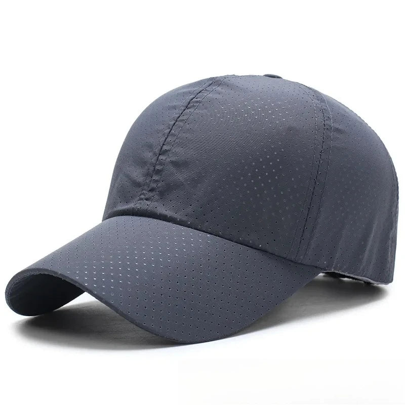 Mesh Baseball Cap Breathable Peaked Sun Hat for Men Women Lightweight Sunscreen Hat for Spring Summer Daily Outdoor Wear Oasis Select
