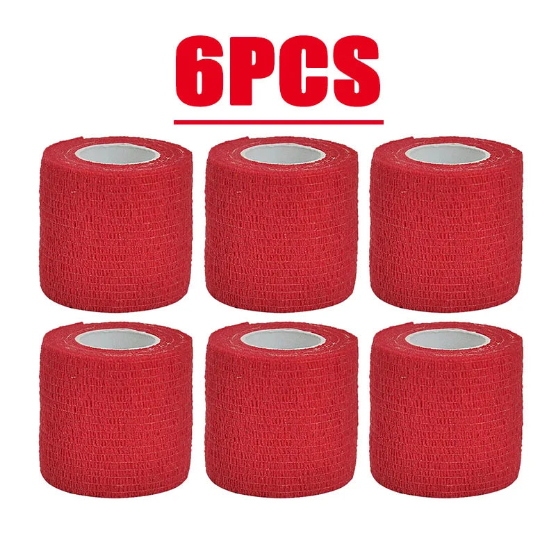 48/15/1Pcs Red Sport Self Adhesive Elastic Bandage Wrap Tape For Knee Support Pads Finger Ankle Palm Shoulder Oasis Select 6pcs-5cm