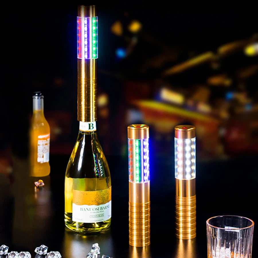 LED Strobe Baton Champagne Bottle Light for Bar & Party