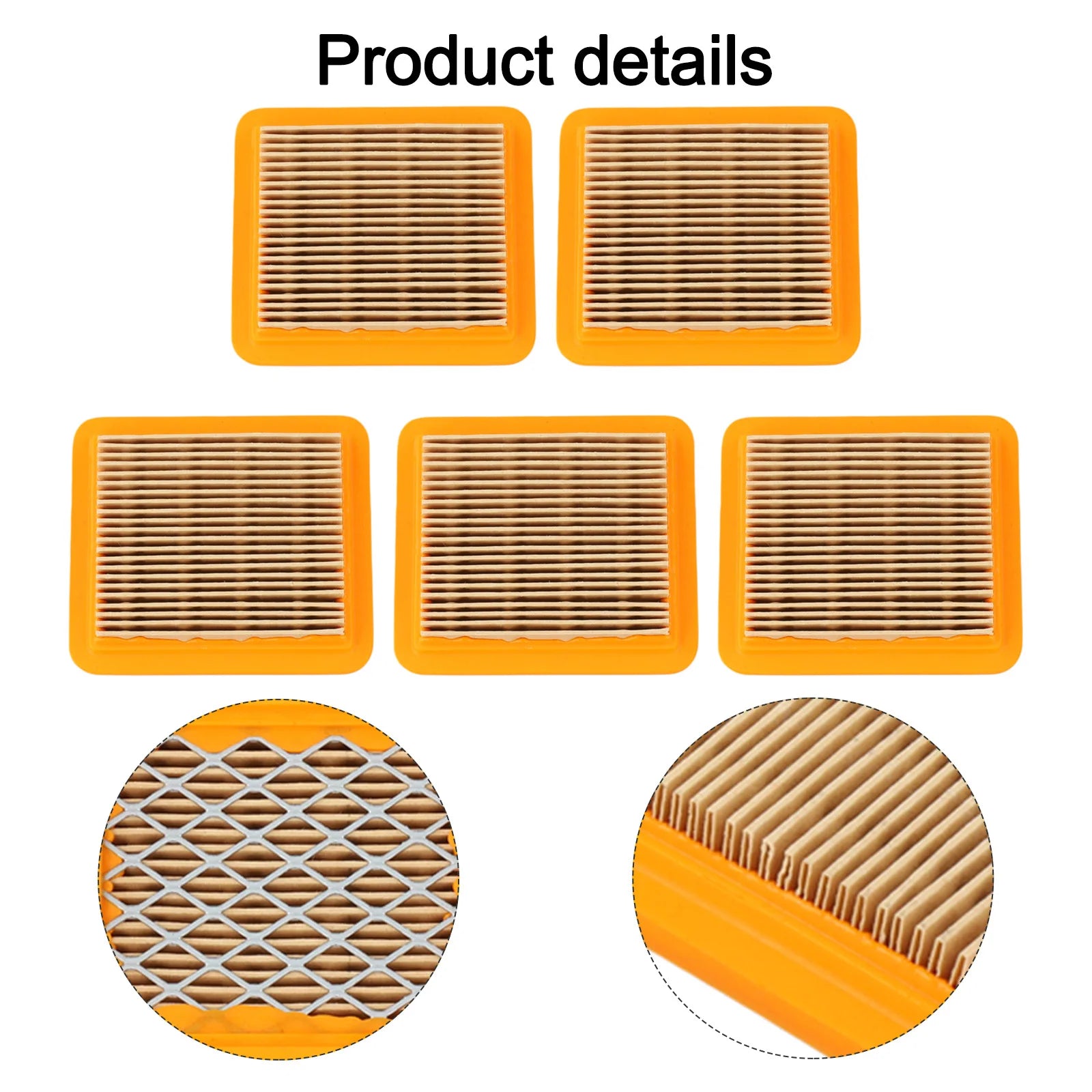 5pcs Air Filters For Honda GX50 GX-50 47.9 CC 4-Stroke Engine Air Filter Replacement Garden Tool Oasis Select