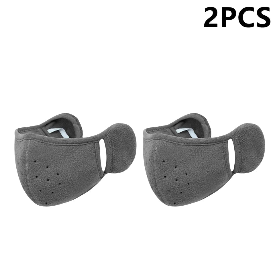 Winter Fleece Earmuffs & Windproof Face Mask – Unisex 1/2/3 Pcs