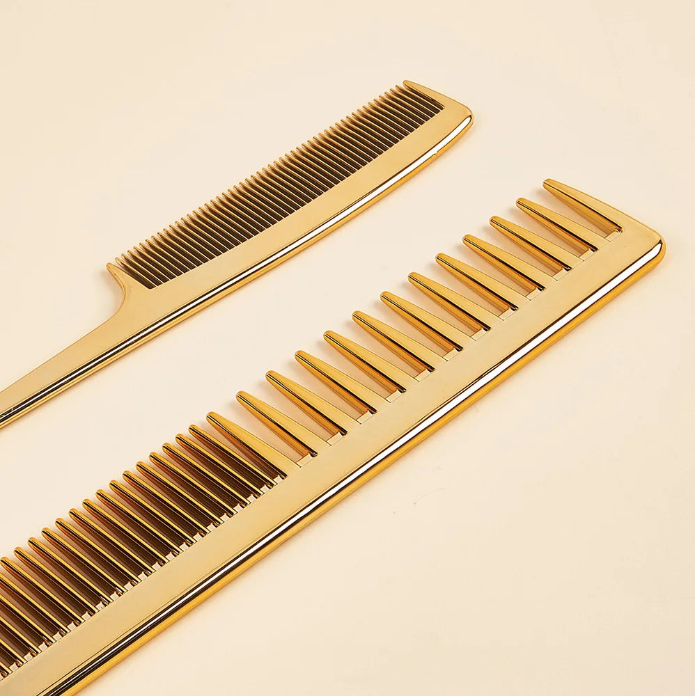 Rat Tail And Wide Fine Tooth Dual Purpose Barber Comb Stylist Combs Set Hair Combs Anti Static Styling Comb Hair Barbers Combs Oasis Select
