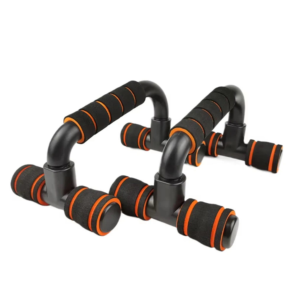 Non-Slip Push Up H-Shaped Support Bar Stand Home Fitness Power Rack Gym Handles Pushup Bars Exercise Arm Chest Muscle Training Oasis Select Orange