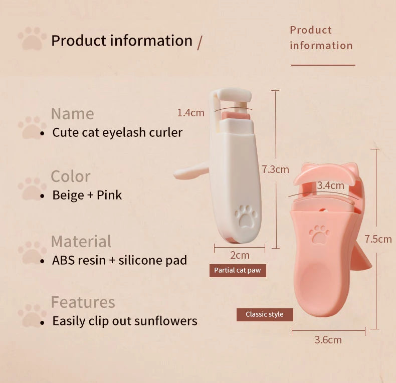 Cat Claw Eyelash Curler – Cute, Long-Lasting & Fits All Lashes Eyelash Curler Oasis Select