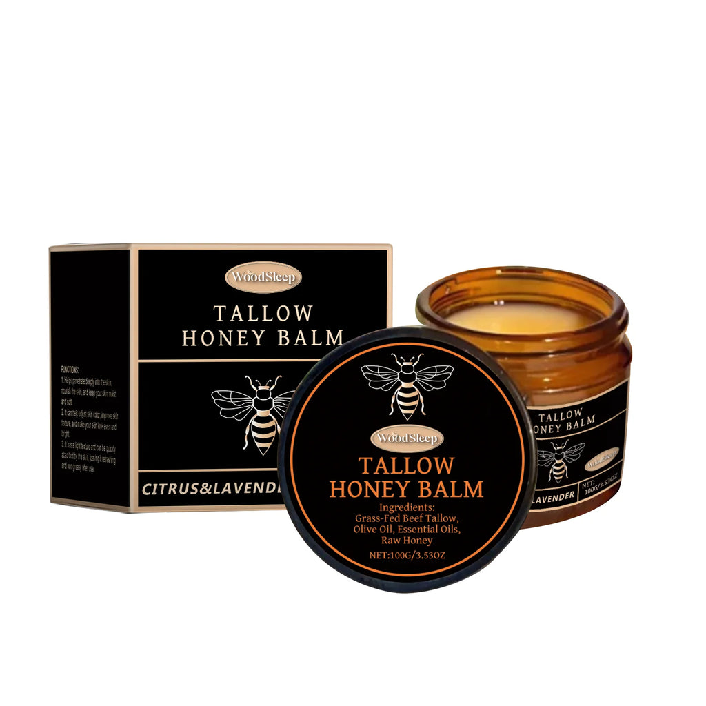 120g Multi Purpose Tallow Honey Balm Deep Moisturizing Nourishing for Extremely Dry Skin Face Hand Body Care Soothe Damaged Skin Oasis Select 100g