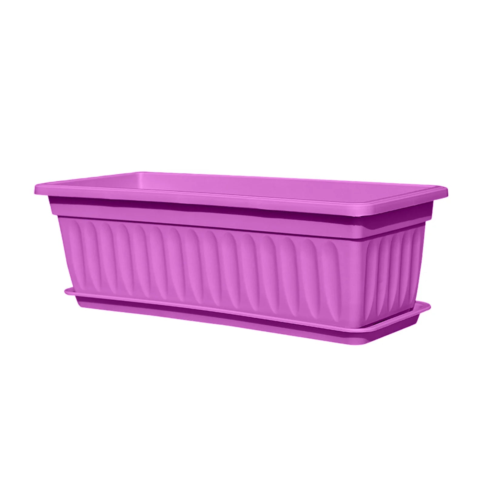 Plastic Vegetable Planters Rectangular Flowerpots For Balcony Indoor Gardening Breathable Plants Pots Garden Tools Oasis Select Purple One Size