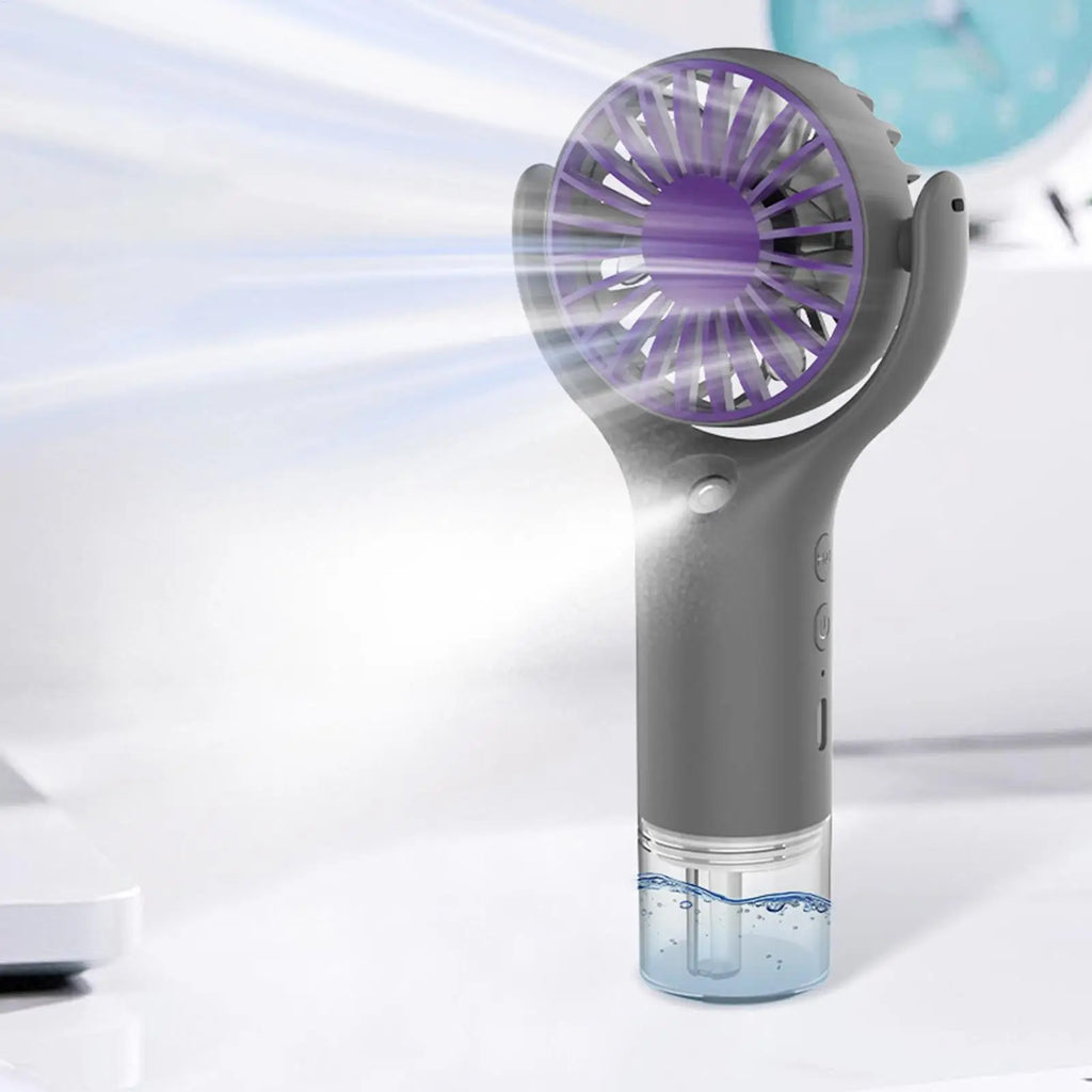 Portable Water Mist Fan Mini Handheld Fan USB Charging Spray Fans Portable Personal Hand Held Small Cooling Fan for Outdoor Oasis Select