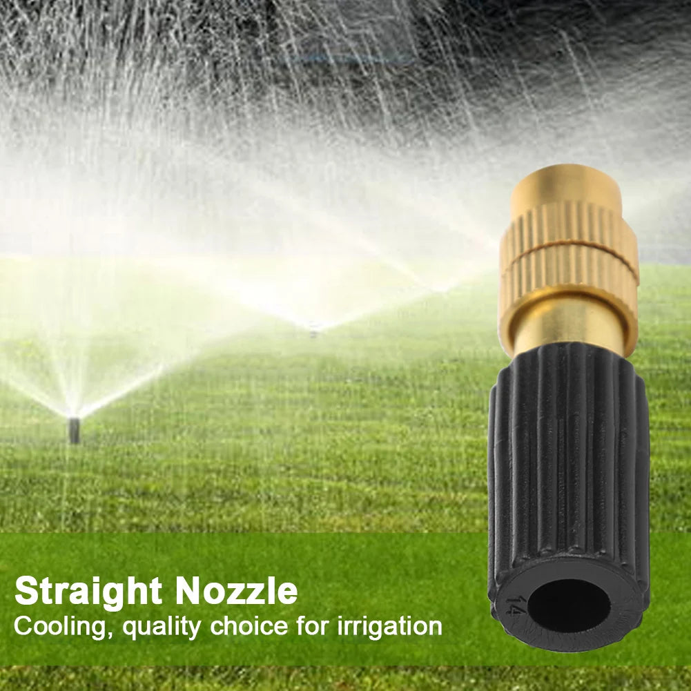 15pcs Fogging Cooling Nozzles Copper Misting Nozzle Automatic Spraying Atomizing Sprayer Connecting 4/7 Hairpipe Irrigation Tool Oasis Select