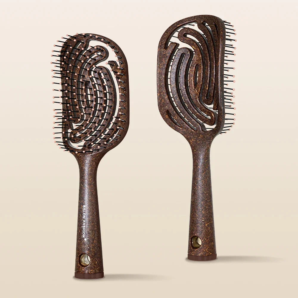Wheat Straw Hair Massage Comb – Detangle & Quick-Dry Brush Hair Massage Comb Oasis Select
