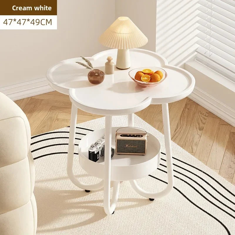 Side few Double sofa side cabinet Table mobile shelf Small coffee table Oasis Select Warm White-50 32 50