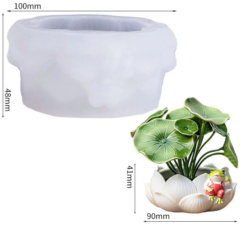 Squirrel Flower Pot Silicone Mold DIY Squirrel Candle Holder Mold Plaster Candle Jar Molds Concrete Vase Resin Pen Holder Mould Oasis Select C