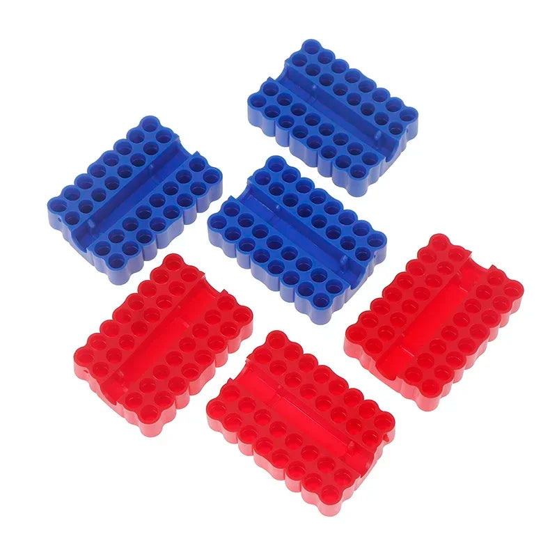 2pcs Bit Holder 32 Holes Bit Hex Shank Organiser Screwdriver Bit Holder Drill For Storage For 6.35MM Shank Storage Box Oasis Select