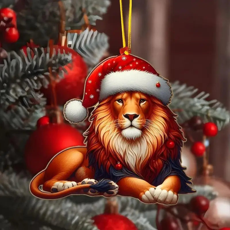 Acrylic Christmas Tree Hanging Ornament | 2D Flat Xmas Pendant