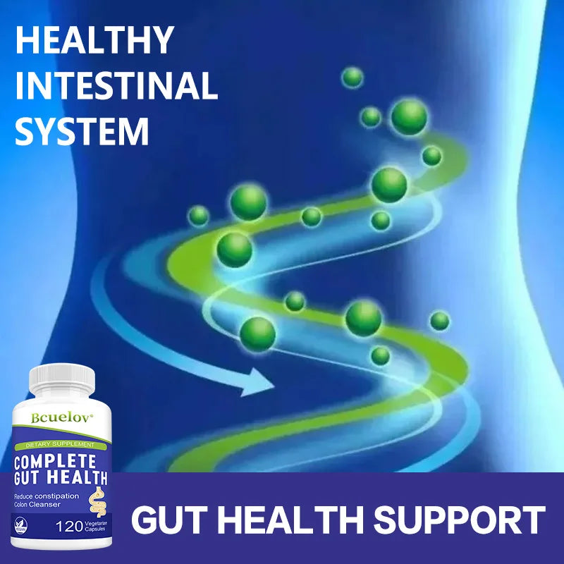 Gut Health Capsules – Senna Leaf, Ginger & Dandelion Root 5-in-1