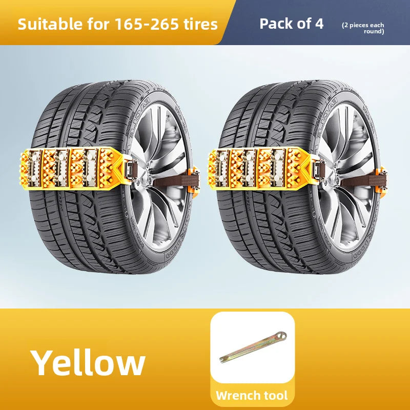 Car tire anti-skid chain, sedan off-road vehicle, universal cow tendon anti-skid emergency rescue chain Oasis Select