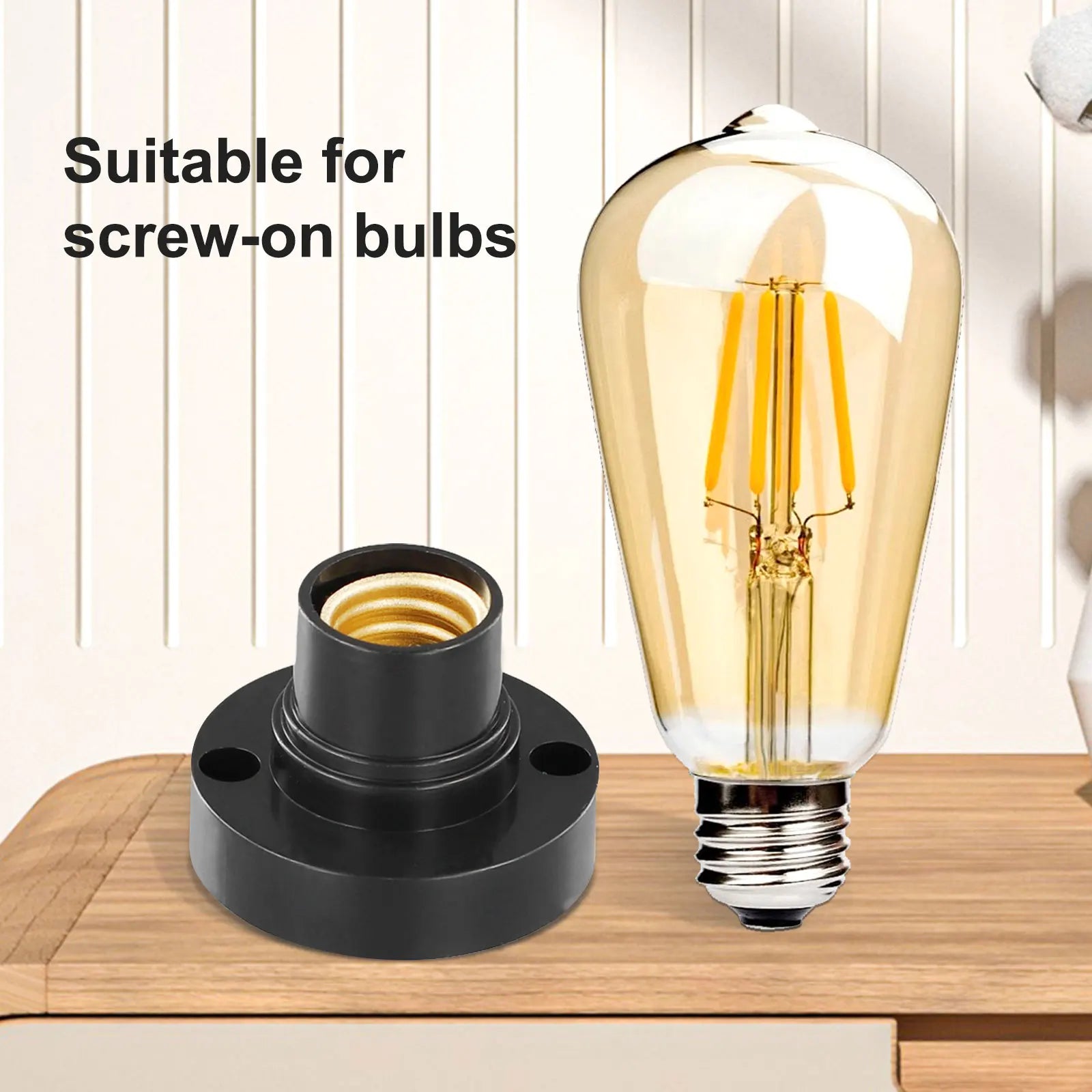 E14 Edison Lamp Holder Light Bulb Screw Socket Conversion Lampholders Surface Fixing Base Holder Oasis Select