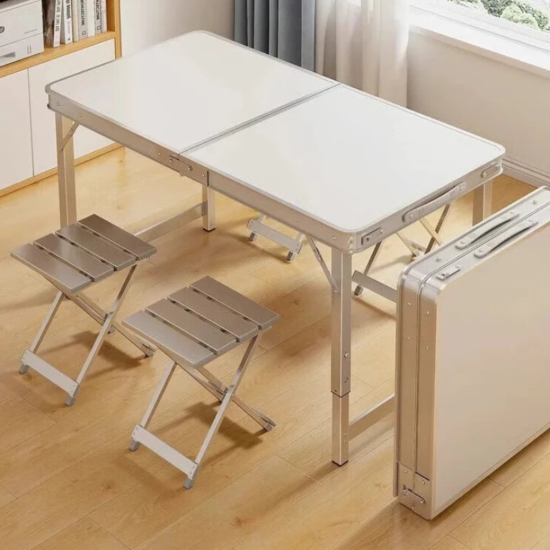 Folding table portable outdoor camping stall night market barbecue table aluminum alloy folding picnic table simple dining table Oasis Select