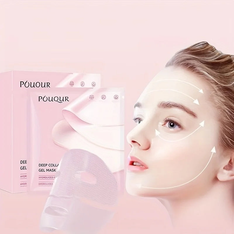 Pink Collagen Face Mask – Firming & Moisturizing 5-Pack Collagen Face Mask Oasis Select