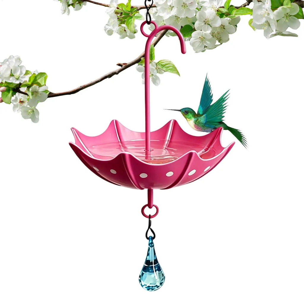 Bird Bath Umbrella Shaped Hanging Bird Feeder Birdbath For Garden Yard Farm Supplies Hummingbird Feeder Supplies Birdbath