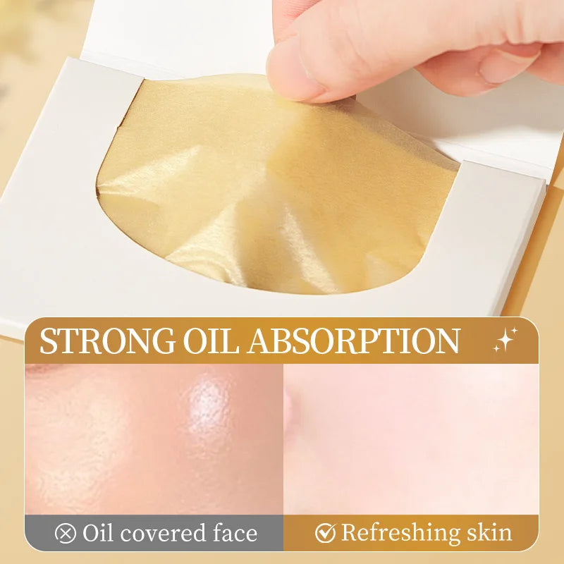 100-Pack Bamboo Charcoal Oil Blotting Sheets for Oily Skin Oil Blotting Sheets Oasis Select