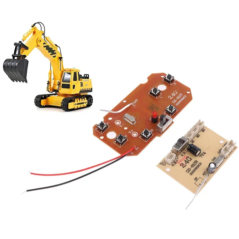 1 Set For RC Car Remote Control Toys Parts 6CH 2.4G Remote Control High Quality 27MHz Circuit PCB Transmitter Receiver Board Oasis Select