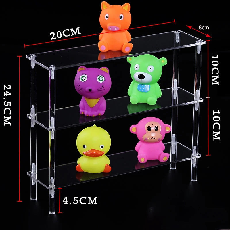 4-Tier Acrylic Display Shelf for Figures, Jewelry & Collectibles