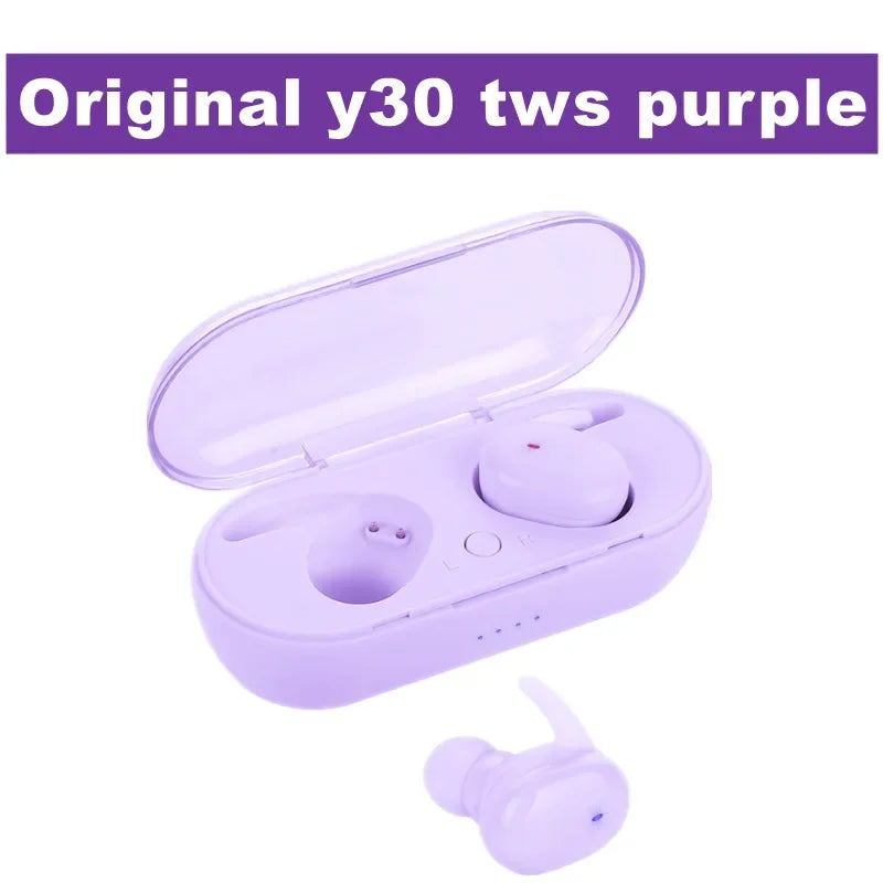 TWS Bluetooth earbuds Earphones Wireless headphones Touch Control Sports Earbuds Microphones Music Headset Oasis Select purple