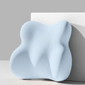 Ergonomic Memory Sponge Lumbar Pillow Orthopedic Chiropractic Back Support Pad for Office Chair Posture Correction Lumbar Pillow Oasis Select Light Blue 41x35x12cm