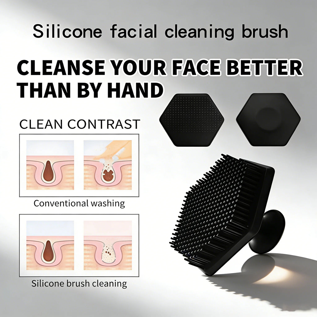 Soft Silicone Facial Cleansing Brush – Gentle Makeup Remover