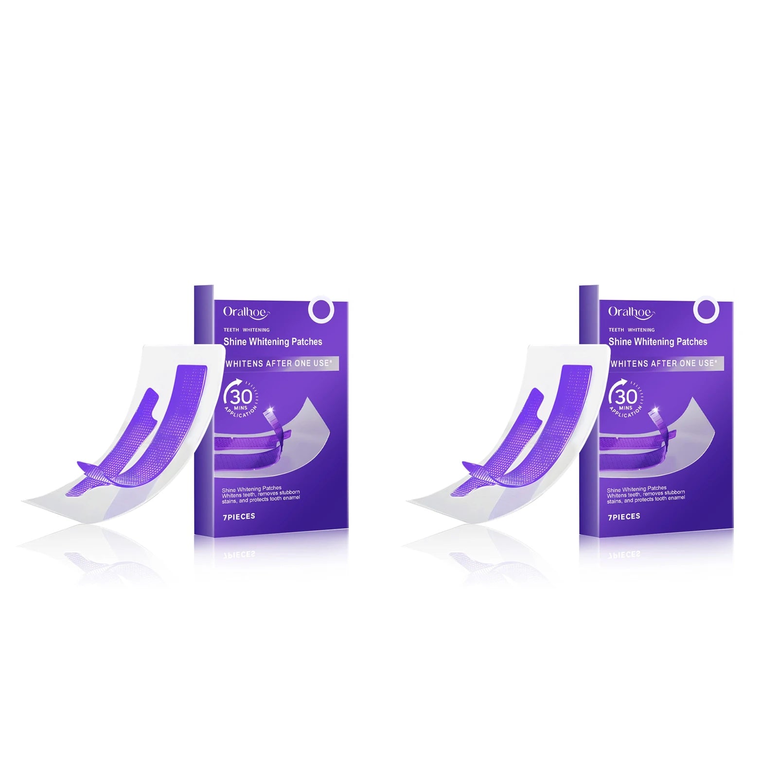 Oralhoe Teeth Whitening Strips – Stain Removal Gel Patches Teeth Whitening Strips Oasis Select 14pieces boxed