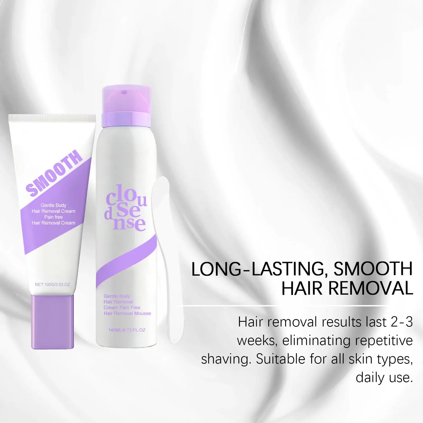 Smooth Body Hair Removal Kit Painless Removal Effective Repair After Shave Discomfort Easy Operate Full Body Use Hair Remove Set Oasis Select
