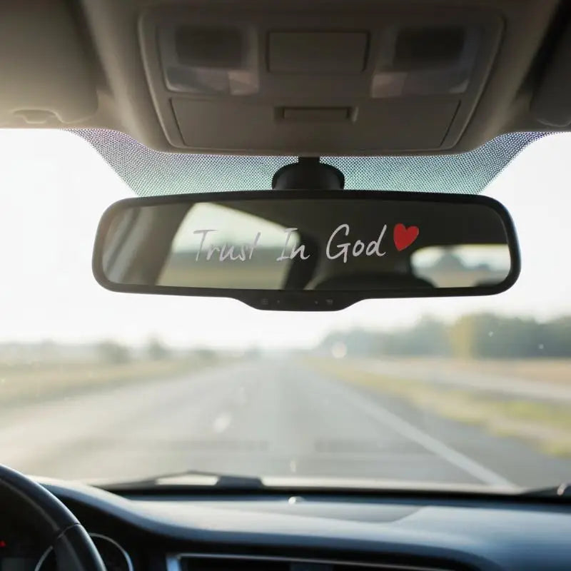 10PCS Religious Text Trust In Car Stickers Waterproof For Motorcycle Rearview Mirrors Auto Rearview Mirrors Oasis Select