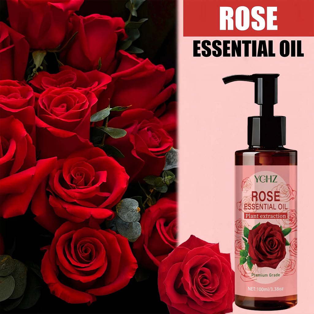 YCHZ Rose Body Oil 100ml – Moisturizing Massage Oil