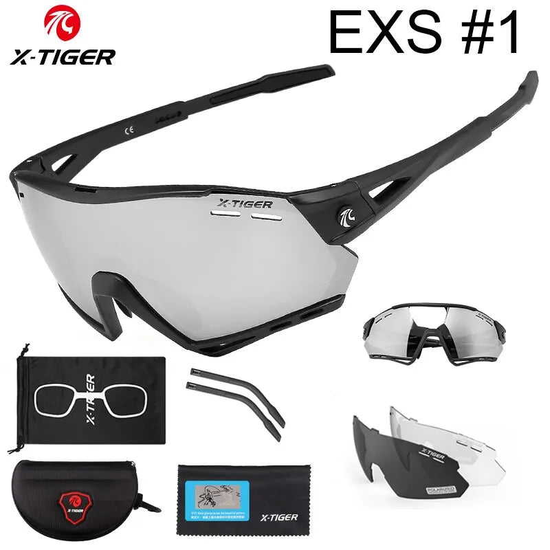 X-TIGER Photochromic Sports Sunglasses Bike Cycling Glasses Polarized UV400 Riding Driving Baseball Running Fishing Eyewear Oasis Select Polarized Colors 01