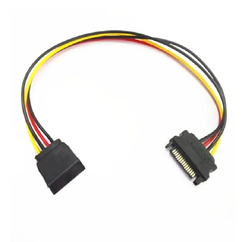 15Pin SATA II Hard Disk Power Cable SATA Male To SATA 2 Female 15Pin Power HDD Splitter High Quality Y 1 To 2 Extension Cable Oasis Select