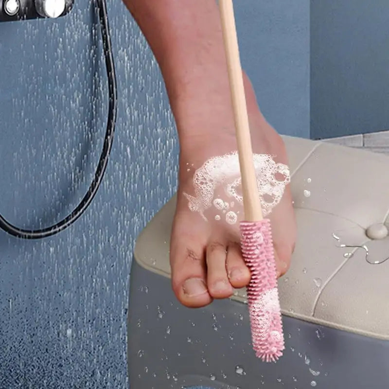 Silicone Toe Brush Nail Brush For Cleaning Fingernails Foot Scrubber In Shower Silicone Bristles Foot Brush Deep Cleaning tool Oasis Select