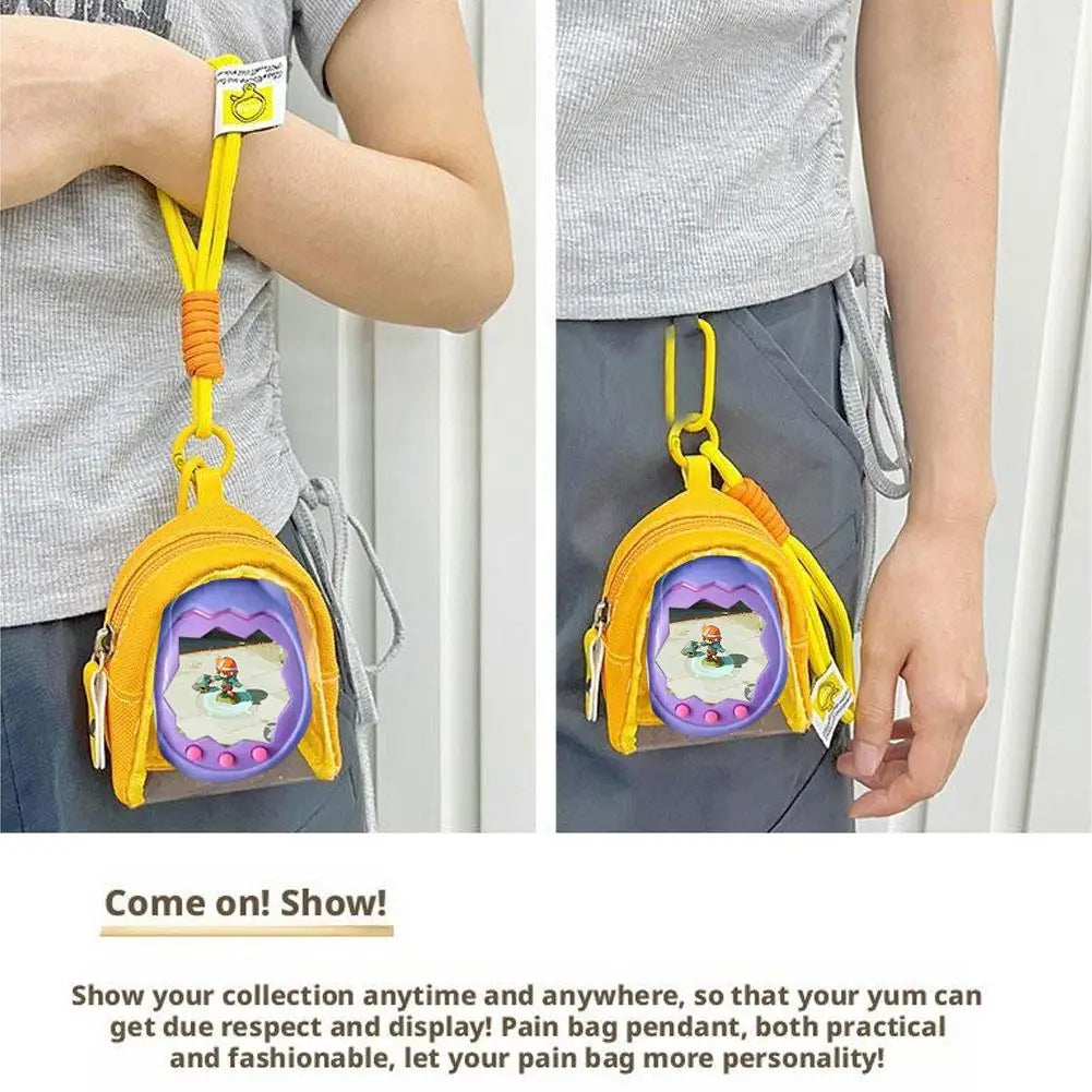 Tamagotchi Paradise Clear Storage Pouch with Lanyard