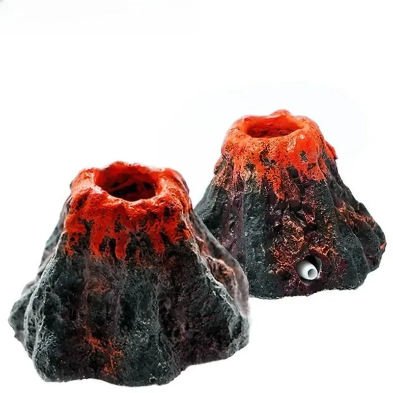 1pcs Fish Tank Landscaping Simulation Volcano Aquarium Accessories Rockery Aerator for Pump Bubble Stone Oxygen Oasis Select