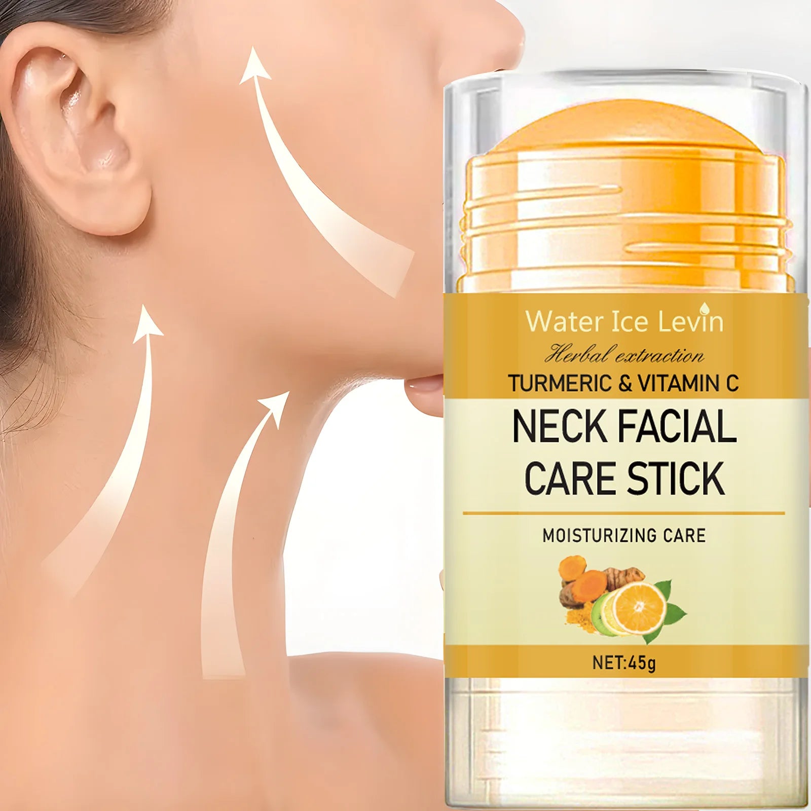 Turmeric&Vitamin C Neck Facia Care Wrinkle Lines Lifting Whitening Tighten Double Chin Anti-age Rejuvenation Skin Care Product Oasis Select Default Title
