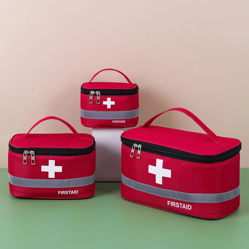 Portable First Aid Storage Bag – Travel & Home Medicine Organizer