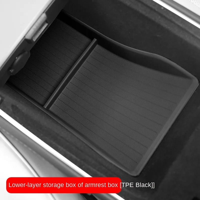 For Tesla Model Y 3 2021 2022 2023 Center Console Storage Box Central Armrest Organizer Tray Interior Accessories Organizer Oasis Select
