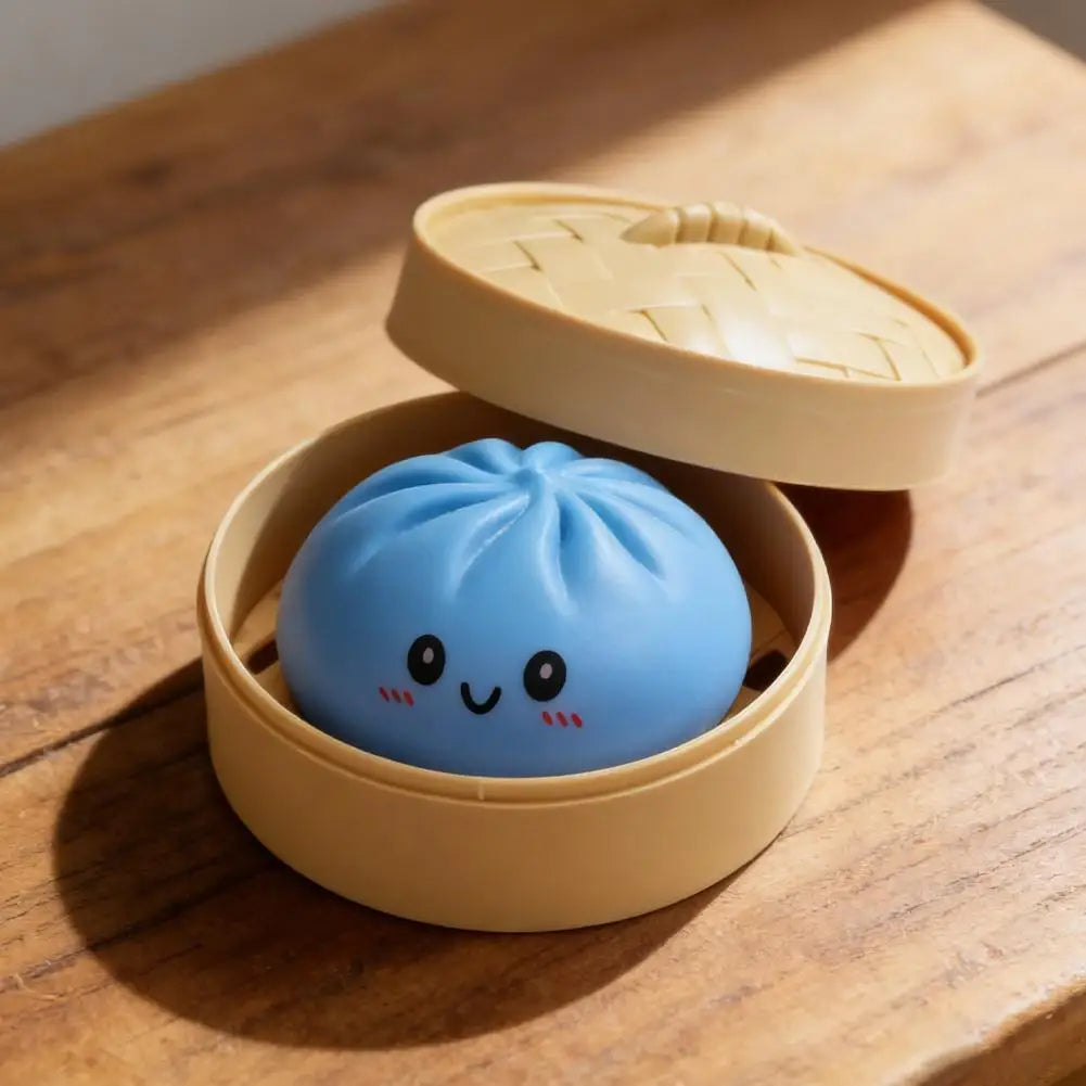 Colorful Dumpling Soft Squeeze Stress Balls Reusable Low Rebound Decompression Toys Dough Ball Unique Home Decoration Gifts Oasis Select