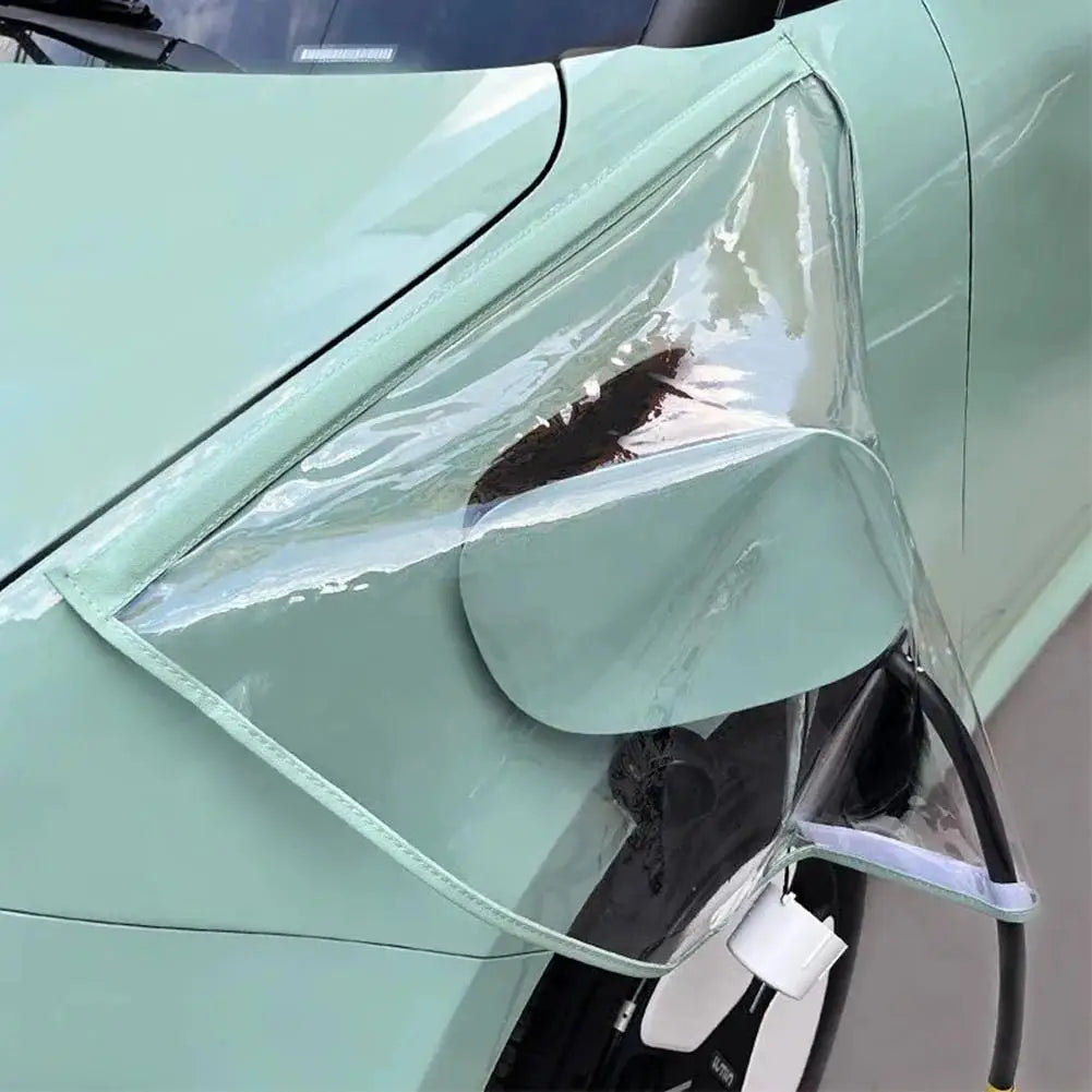 EV Charging Port Rain Cover – Universal Waterproof PVC Shield