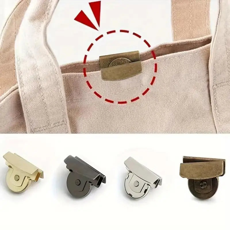 1/5Pairs Metal Seamless Magnetic Buckle DIY Buckle No-nail Seamless Button Bag Accessories Oasis Select
