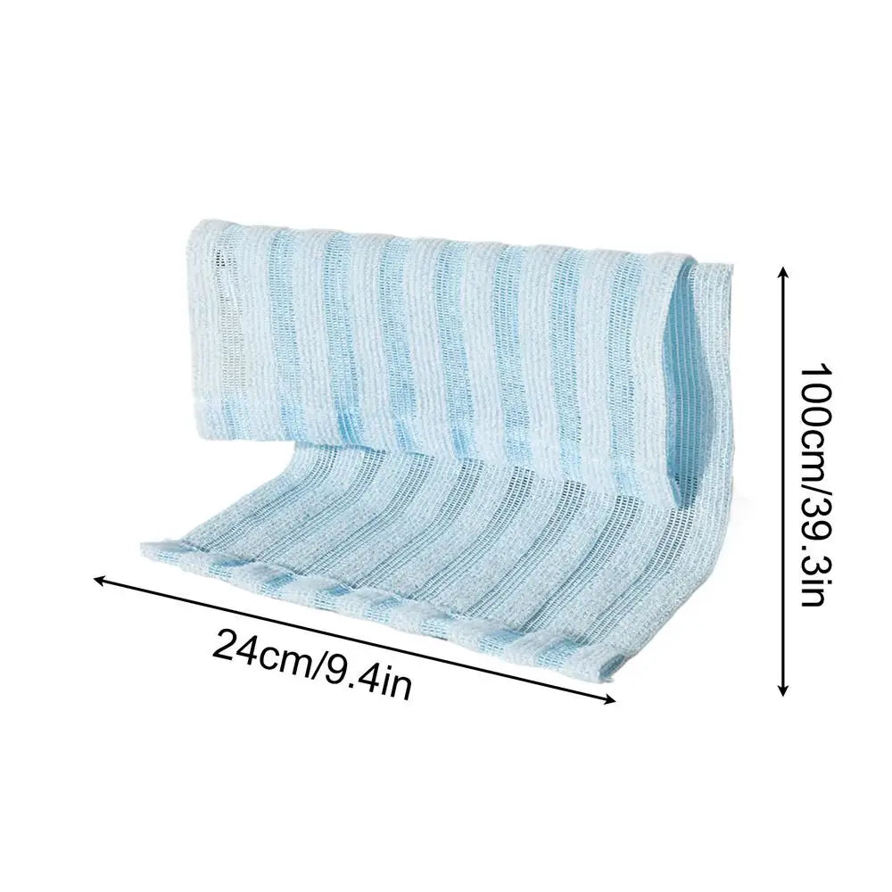 Exfoliating Towels Rubbing Washcloth Bath Towel for Back Towels Exfoliating Scrub Shower Sponge Body Bathroom Accessories Oasis Select Blue