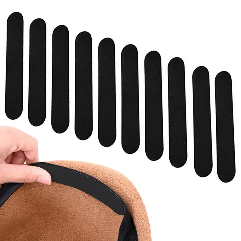 Hat Size Adjuster 10 Pieces Hat Adjusting Tapes Adhesive Pads Hat Size Reducing Bands For Bucket Hats Fisherman's Hats Baseball Oasis Select
